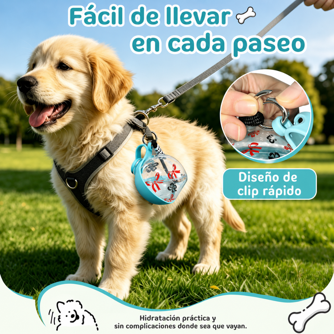 Botella Portátil 2 en 1 para Mascotas