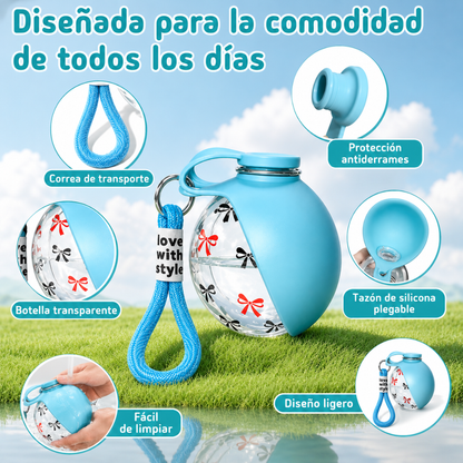Botella Portátil 2 en 1 para Mascotas